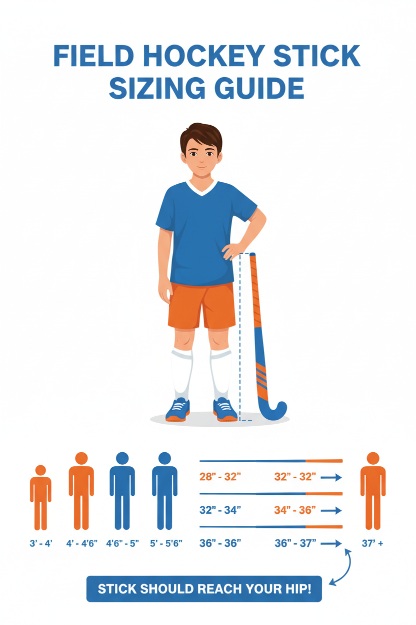 Welke maat hockeystick heb je nodig?