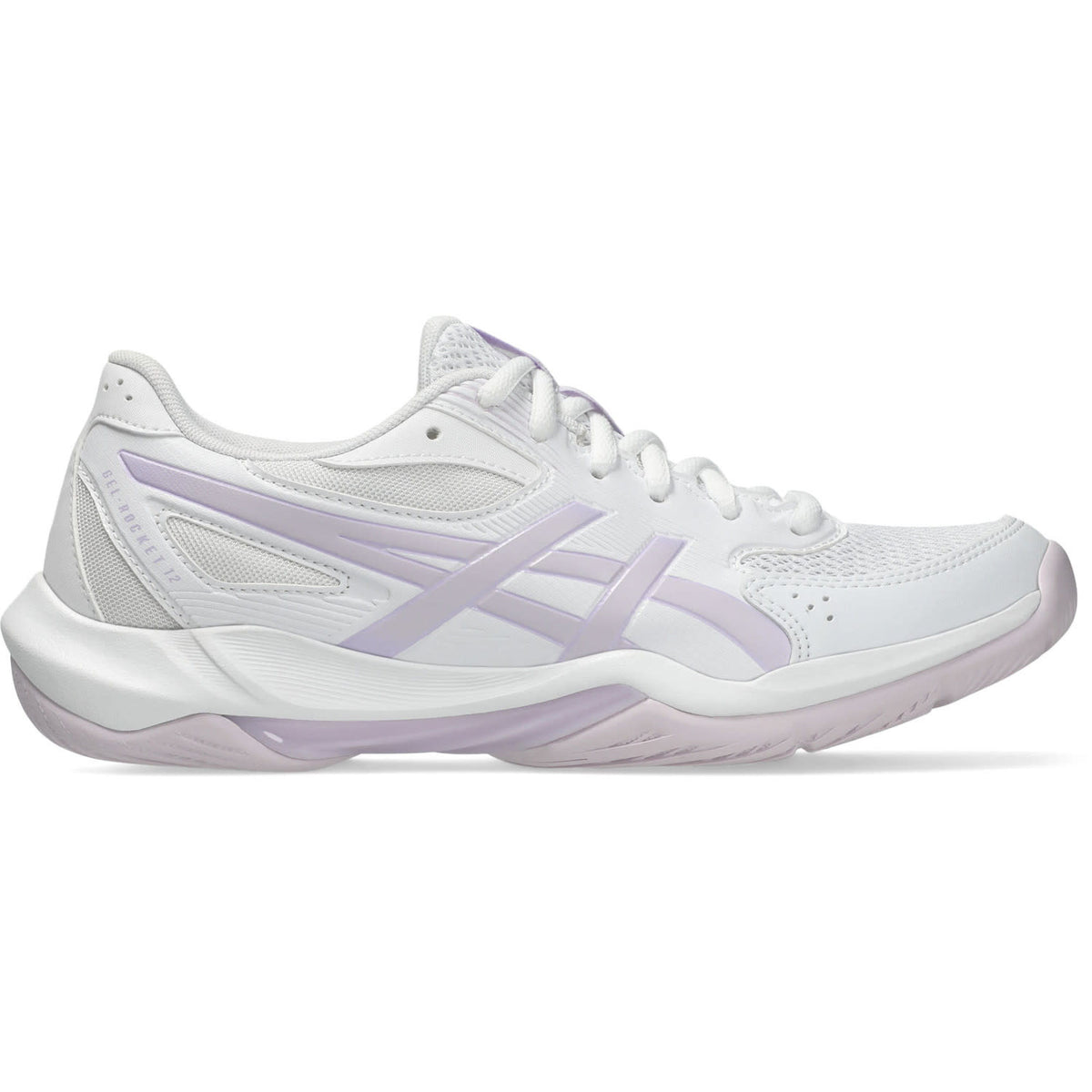 Asics Gel-Rocket 12 zaalhockeyschoenen wit/roze