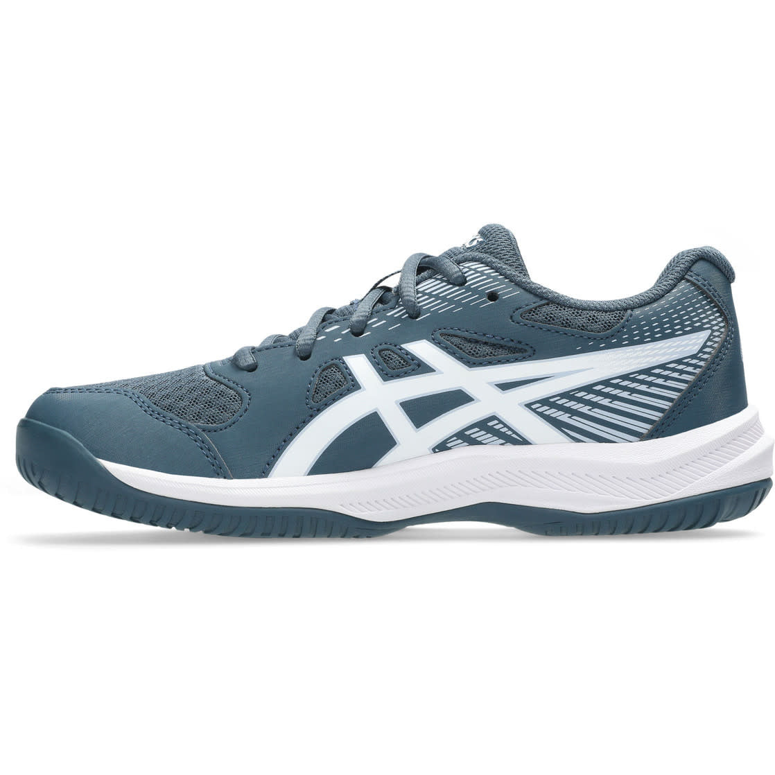 Asics Upcourt 6 GS zaalhockeyschoenen donkerblauw/wit